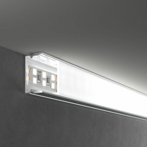 Накладной алюминиевый профиль Elektrostandard для трехрядной LED ленты (под ленту до 18,5mm) LL-2-ALP018 белый a062731