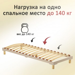 Комплект ламели для кровати ЭЛИМЕТ 990х63х8 мм, 5 шт. БП-00001692