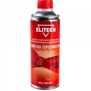 Масло полусинтетическое Премиум (0.45 л) для воздушных компрессоров ELITECH 2003.000200