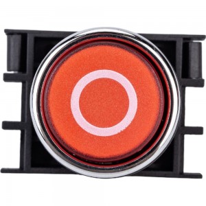 Нажимная кнопка Emas круглая красная с маркировкой 0 B200DKO