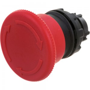 Головка для аварийной кнопки Emas Грибок Ф40мм красная с фиксацией и возвратным поворотом BDE