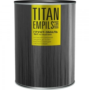 Грунт-эмаль по ржавчине Empils Titan Ореол (чёрный RAL 9005; 2.7 кг) 70943