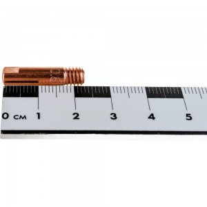 Наконечник токопроводящий прямой 0.8 мм, М6, 25 мм, 5 шт для горелок MIG/MAG ЭНАРГИТ Cu-E M6X25X0.8-5