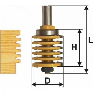 Фреза микрошиповая (42х38 мм; хвостовик 12 мм) по дереву Энкор 10617