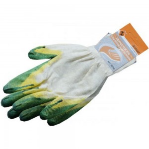 Хлопчатобумажные перчатки с двойным латексным обливом Энкор 58750