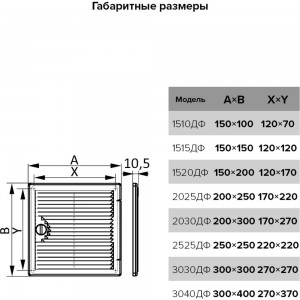 Люк-дверца вентилируемая накладная Декофот (300х400 мм) ERA 3040ДФ 233-052