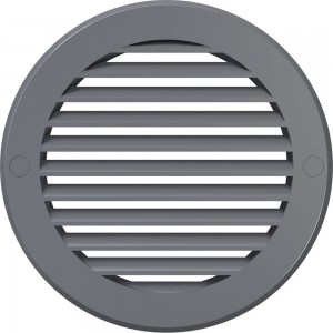 Решетка наружная вентиляционная с фланцем (150 мм, цвет серый) ERA 12РКН 87-654