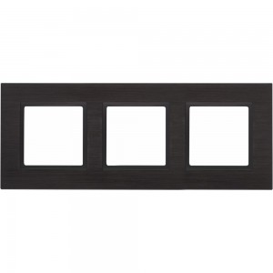Рамка ЭРА 14-5203-05 на 3 поста, металл, Elegance, чёрный+антрацит Б0034555