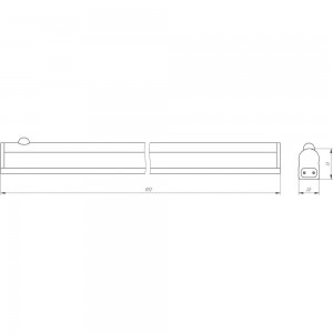 Линейный LED светильник ЭРА LLED-02-16W-4000-MS-W с датчиком движения Б0019786