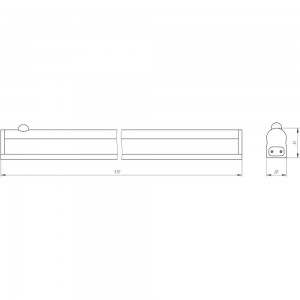 Линейный LED светильник ЭРА LLED-02-08W-4000-MS-W с датчиком движения Б0019784