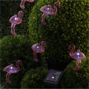 Садовая гирлянда ЭРА ERADG012-07 10 подсвечиваемых светодиодами фламинго Б0038508