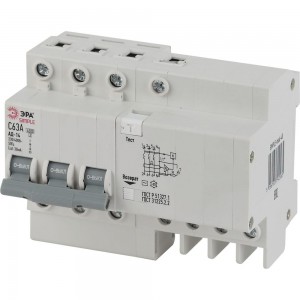 Автоматический выключатель дифференциального тока ЭРА SIMPLE 3P+N 32А 30мА тип АС Б0039296