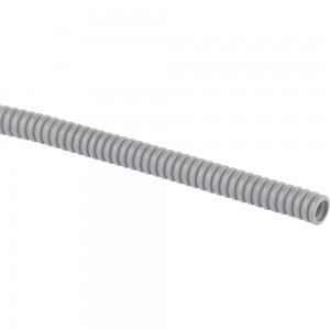 Гофрированная труба ЭРА ПВХ, серый, диаметр 16 мм, с зондом, легкая, 20 м Б0036987