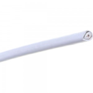 Коаксиальный кабель ЭРА RG6U, 75 Ом, CCS/, PVC, цвет белый Б0044598