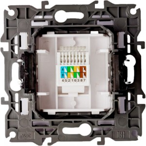 Розетка ЭРА 14310701 RJ45, IP20, белый Б0034302