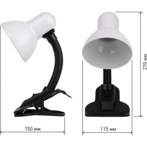 Настольный светильник ЭРА N-212-E27-40W-W белый Б0035059