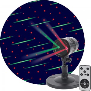 Laser-проектор ЭРА ENIOP01 Метеоритный дождь, мультирежим, 2 цвета, 220V Б0041642