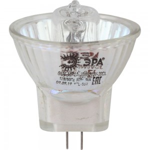 Галогенная лампа ЭРА GU4-MR11-50W-12V-30CL софитная, 50 Вт, нейтральный Б0044749