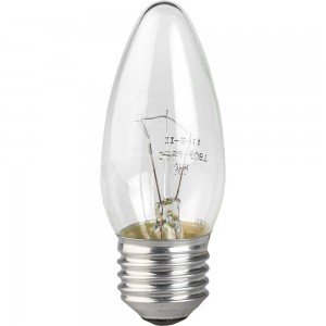 Лампа накаливания ЭРА ДС B36, свечка, 40Вт, 230В, E27, цветная упаковка, 100/7200 Б0039128
