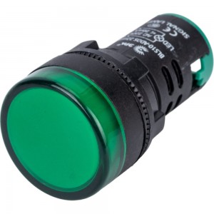 Лампа ЭРА AD22DS(LED)матрица d22мм, зеленый, 230В, 10/1000/12000 Б0045619