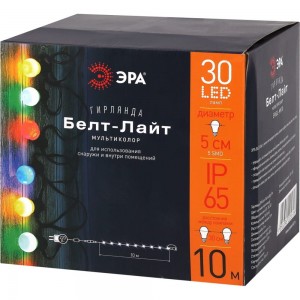 Гирлянда ЭРА ERABLMK10 Белт-лайт, набор, 10 м, 30 LED, шаг 30см Б0047955