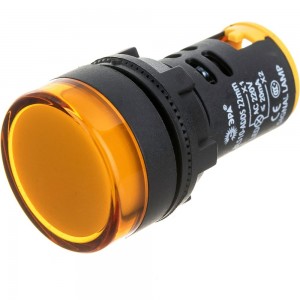 Лампа ЭРА AD22DS(LED)матрица d22мм, желтый, 230В, 10/1000/12000 Б0045617