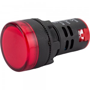 Лампа ЭРА AD22DS(LED)матрица, d=22мм, красный, 24В, AC/DC, 10/1000/12000 Б0045607