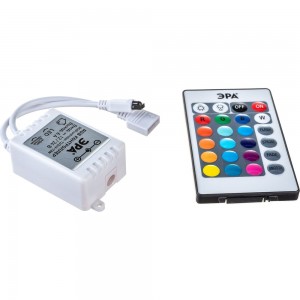 Контроллер для светодиодной ленты ЭРА RGBcontroller-12/24V-72W/144W 50/1800 Б0043442
