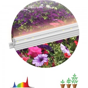 Линейный фито светильник для растений и рассады ЭРА полного спектра FITO 18W T5 Ra90 Б0049313