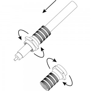 F-разъем ЭРА Simple RSF6 для кабеля RG6 Б0048285