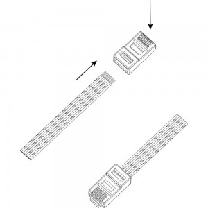 Коннектор ЭРА Джек RJ-1 RJ-45 8P8C CAT 5e 100 шт Б0048299