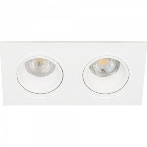 Встраиваемый декоративный светильник ЭРА KL902 WH MR16/GU5.3 белый, пластиковый Б0054371