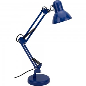 Настольный светильник ЭРА N-214-E27-40W-BU Е27 с основанием, синий Б0052763