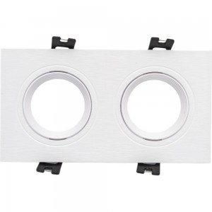 Встраиваемый декоративный светильник ЭРА KL922 WH MR16/GU5.3 белый, пластиковый Б0054375