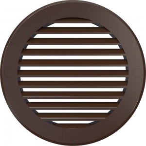 Решетка наружная вентиляционная круглая 16РКН (200 мм; с фланцем 160 мм; ASA; коричневая) ERA 88-061