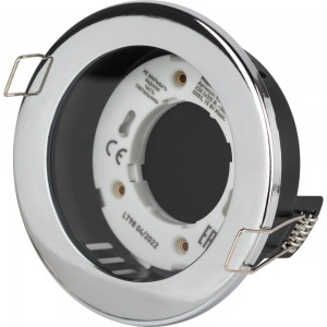 Влагозащищенный встраиваемый светильник ЭРА KL95 CH GX53, IP44, хром Б0055811