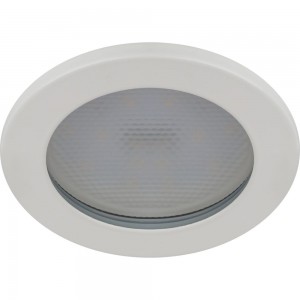 Влагозащищенный встраиваемый светильник ЭРА KL95 WH GX53, IP44, белый Б0055809