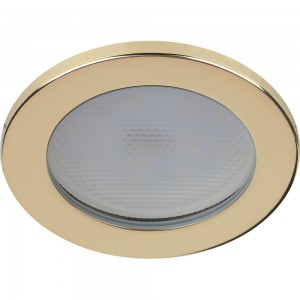 Влагозащищенный встраиваемый светильник ЭРА KL95 GD GX53, IP44, золото Б0055810