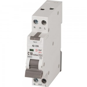 Автоматический выключатель дифференциального тока ЭРА АВДТ PRO DM32E2C10A30 АД32M 6кА, электронное, 1PN, С10, 30мА, тип А Б0058995