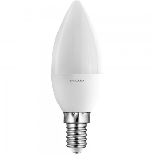 Светодиодная лампа Свеча Ergolux LED-C35-7W-E14-3K 7Вт E14 3000K 172-265В 12134