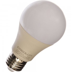 Электрическая светодиодная лампа Ergolux LED-A60-12W-E27-6K ЛОН 12Вт E27 6500K 172-265В 12880