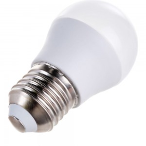 Электрическая светодиодная лампа Ergolux LED-G45-9W-E27-3K Шар 9Вт E27 3000K 172-265В 13176