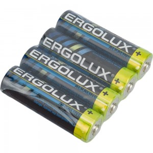 Батарейка Ergolux LR6, Alkaline, SR4, LR6, 1.5В 14282