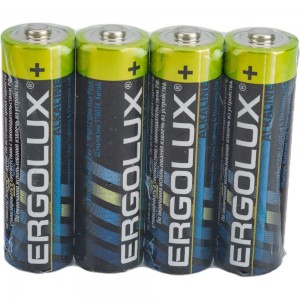 Батарейка Ergolux LR6, Alkaline, SR4, LR6, 1.5В 14282
