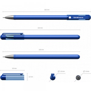 Гелевая ручка ErichKrause G-Soft, синий 39206