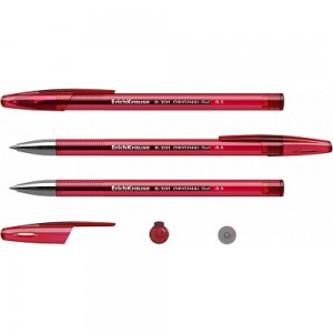 Гелевая ручка ErichKrause R-301 Original Gel Stick 0.5, цвет чернил синий, черный, красный в пакете по 3 шт 42725