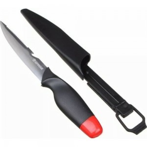 Нетонущий нож для рыбалки и туризма c ножнами Ермак 26.5см, сталь, пластик 118-147