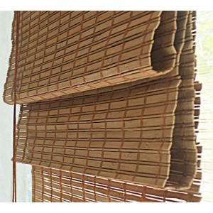 Римские шторы Эскар бамбук, какао, 80х160см, 72949080160