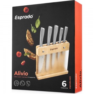 Набор ножей Esprado Alivio 5 шт с подставкой ALVSMSE506