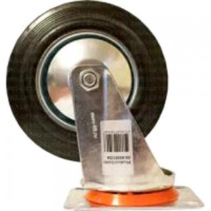 Колесо большегрузное обрезиненное поворотное без тормоза (200х50 мм; г/п 200 кг) EURO-LIFT 00-00001256